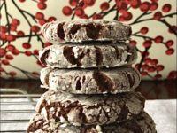 Vegan Chocolate Peppermint Crinkle Cookies!!!!!!!